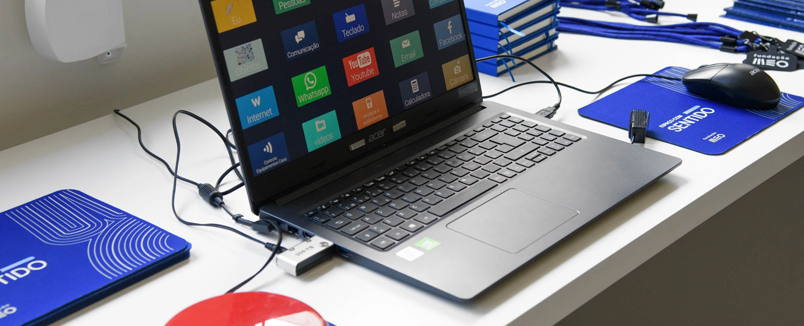 Demonstração de software acessível